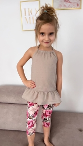 TUNIKA muślin wiązana falbana