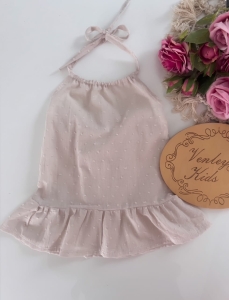 TUNIKA muślin wiązana falbana 