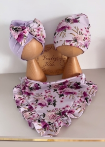 LILIOWY RAJ zestaw wiosenny turban z chustką 