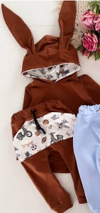 Miki brąz z autka retro  2 el 