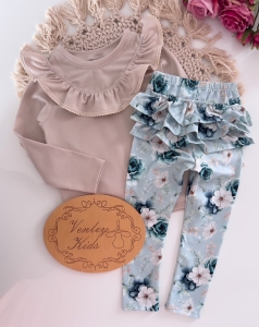 MORSKI KWIAT  z beżem 