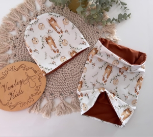 Czapka komin jesienne  MINI BOY