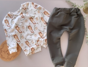 Zestaw MINI BOY z khaki oversize 2 el 