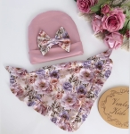 Czapka z chustką kwarc z fantazja