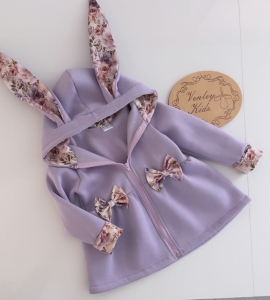 Płaszczyk Królik lila z fantazja