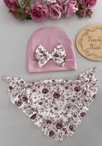 Czapka z chustką kwarc z polana