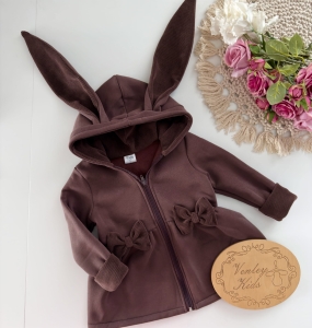 Płaszczyk Królik brąz czekolada 