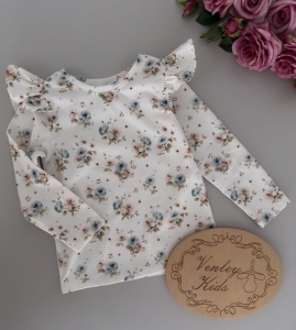 Body / Bluzeczka błękitne kwiatuszki 