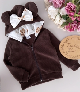 Bluza sztruks czekolada z KonikoveLove