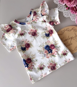 Body / Bluzeczka bukiety granat 