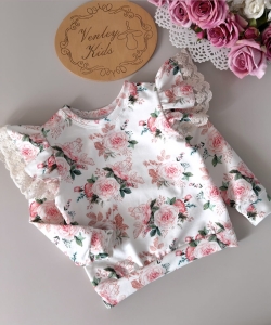 Bluza herbaciana róża