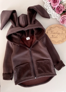 Płaszczyk  CZEKOLADA ze sztruksem