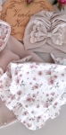 Turban z chustką MINI KWIATUSZKI