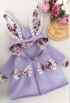 Płaszczyk Królik LILA Z LILIOWY RAJ  z koronką 