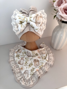 Turban z chustką ZAJĄCZKI