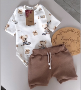 Koala prążek z carmel prążek LATO