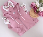 Bluza na zamek kwarc z kwiat w ogrodzie 
