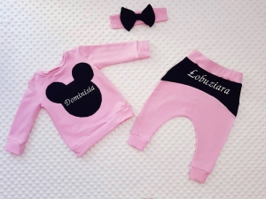 Róż z czarnym myszka 3 elementy