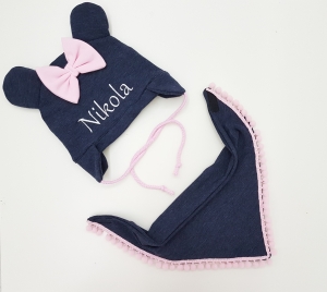 Czapka z chustą Jesienne personalne