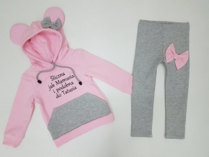 Komplecik Bluza Myszka z leginsami