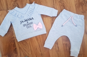 Bluza + spodnie FALBANKI WITH PINK