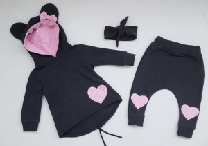 Zestaw MINNIE Z pudrowymi kropeczkami