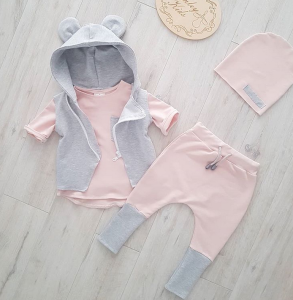 Zestaw BASIC 4 częściowy brudny róż siwy