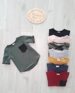 Bluzeczka BASIC z kieszonką