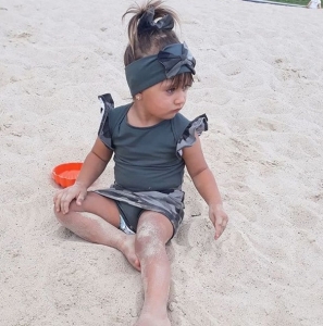 Zestaw letni khaki z moro 3 el 