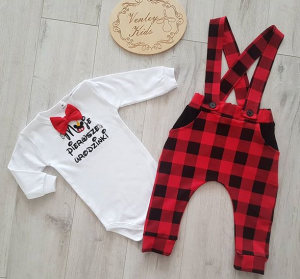 Zestaw urodzinowy Czerwono czarna kratka