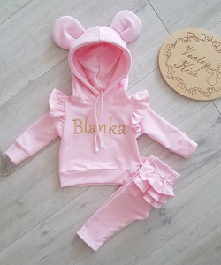 Zestaw Miki z falbankami puder 2 el  Napis