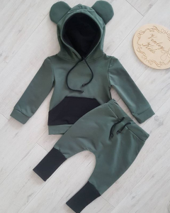 Zestaw Basic 2 el Khaki z czarnym