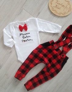 Zestaw świąteczny w kratkę