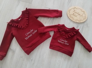 Bluza z falbankami + personalizacja