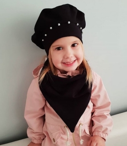 Berecik z perełkami + chusta 