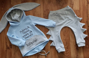 Dino błękit z siwym 