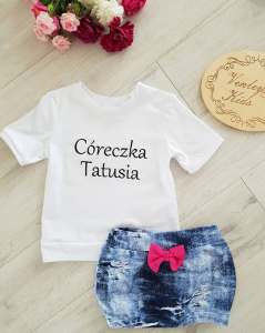 Zestaw jeans letni dla dziewczynki  c1 