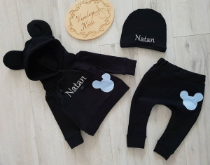 Zestaw Miki czarny z miętą