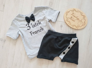 Komplecik siwy z grafitem LATO 2 el 