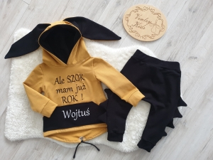 Dino carmel z czarnym 