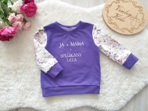 Bluza - KWIATUSZKI FIOLET