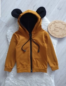 Bluza MIKI zapinana na zamek carmel duo 