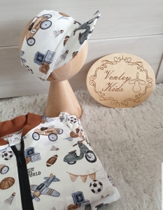 Opaska z daszkiem AUTKA RETRO 