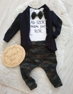 Garniturek moro z personalizacją 3 el