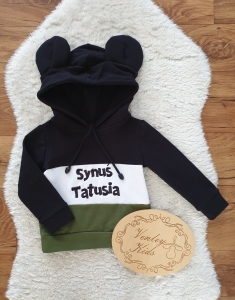 Bluza z kapturem TRIO z  uszami MIKI