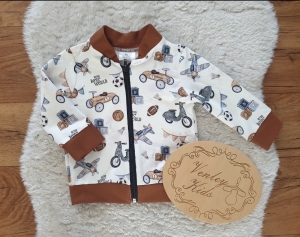 Bluza na zamek RETRO AUTKA  bomberka