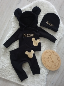 Zestaw Miki czarny ze złotym